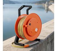 Water Depth Indicator for Wells, Water Level Meter with Fixed Probe and Steel Tape, 25mm-20m Range