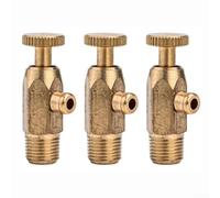 Water Discharge Valve in Brass Designed for Radiator Systems with 1216mm Nozzle for Hand Tightening Installation Suitable for Older Cast Iron Radiators (16-wire)