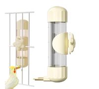 Water Dispenser - 200ml Capacity, Automatic Flow Design, Clear PC Construction, Easy Installation | For Conure Cockatiel Small Birds Pet Hydration Cage Aviary Outdoor Indoor Feeding Accessory