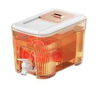 Water Dispenser - 6l Leakproof Fridge Dispenser, Water Container for Hot Tea Coffee Milk Cider | Leakproof Fridge Dispensers | Juice Dispensers with Lid and Filter Accessories | 11.42x6.3x7.09in