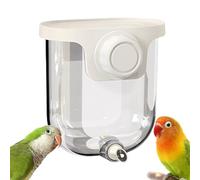 Water Dispenser - Automatic Fountain 330 ml | Anti Drop Drinking Bowl for Parrot Aviary and Cage, Lovebirds Canaries Hummingbirds Cockatiels Parakeets, , Blue