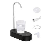 Water Dispenser, Electric Water Pump, Portable Desk Bottle Dispenser, 360 Degree Rotating, Usb Rechargeable, Home Agency Camping, 7.09x3.39x10.55 Inches White 1 Piece