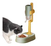 Water Dispenser for Cats - Height Adjustable Drinker, 750 ml Non-Drip Water Feeder Bottle with Stand, for Small Animals, Hamster, Squirrel, Hedgehog and