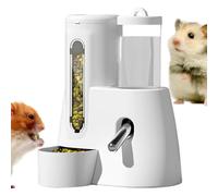 Water Dispenser For Hamsters, Automatic Cage For Food, 5.51 x 3.94 x 6.3 Inches Water Dispenser For Ferrets | Large Capacity Anti-Leak Without Feeding Supplies, Power A