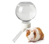 Water Dispenser for Hamsters - Round Bottle in Transparent Leakproof Tank with No Dripping, Pet Hydration Tool, Small Tank