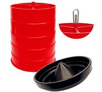 Water Dispenser for Poultry - Animal Feed Bucket 48 x 39 cm, Practical Drinking Container | Large Volume Stable Organizer, Livestock, Outdoor Area, from