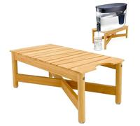 Water Dispenser Stand - Holds 2-3 Gallon Counter Top Drink Dispensers, Water Filter Pitchers - Great for Kitchens, Parties, Lemonade Stands - Bamboo Wood