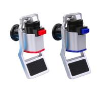Water Dispenser Tap Replacement, Hot Cold Plastic Switch Set with Red Blue Indicators for Water Cooler Machine, Silver Gray
