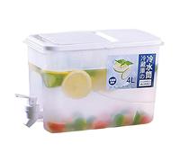 Water Dispenser with Tap, Reusable Fridge Water Cooler Dispenser, Jug for Party Drink, Iced Beverage Dispensers for Ice Tea Milk Cocktail Lemonade Juice