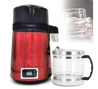 Water Distiller Machine, 750W Stainless Steel Distilled Water Purifier, Digital Display, 4L Capacity for Home Use