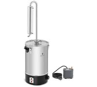 Royal Catering RCAD 20B Water Distiller Water 20 L Stainless Steel (Temeprature Range 30-110 °C, 2000 W, Container Diameter 250 mm)