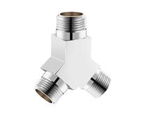 Water Diverter Fitting Adapter, Add-A-Tee G1/2" Hose Connector Adapter for Angle Valve Adapter, Shower arms, Toilet Bidet Sprayer, Hose Pipe Fittings (3 Way Y1)