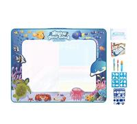 Water Doodle Mat - Free Writing Pad, Water Based Painting, Reusable Board Sheet, Portable Learning Activity Design | for Drawing Practice Skill Building Educational Play Indoor Act