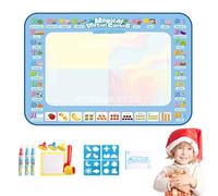 Water Doodle Mat - No Liter Coloring, Reusable Drawing Pad | Reusable Water Drawing Board, Large Coloring Surfaces, Indoor Creative Play, Toddler Art Sessionns, No Liter Painting Time