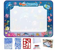 Water Doodle Mat - Water Drawing Mat | Water Doodle Magic Mats for Kids | Reusable Painting Writing Doodle Board Toy | Washable Toddler Painting Writing Cloths for Children Girls Family Friends