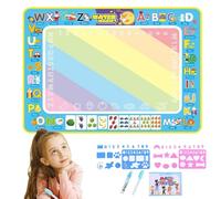 Water Doodle Mats - Drawing Accessories, Water Painting Blankets | Magic Water Doodle Mats, Toys with Transparent Water Paints, 80x60cm, Water Drawings Multicolored s