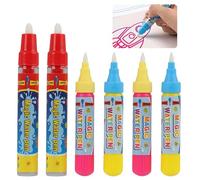 Water Doodle Pens Replacement Set for Kids - Pack of 6, Including 2 Large and 4 Small Drawing Pens, Compatible with All Water Doodle Mats, Non-Toxic, Safe for Toddlers and Children