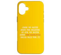 Water Down Sin And You Water Down His Sacrifice Jesus Paid Case for iPhone 16 Plus