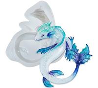 Water Dragon Asleep Epoxy Resin Silicone Mould for Making Soap, Concret, Cement, Polymer Clay