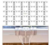 Water Drain PV Module Clips, Solar Panel Water Drain Clip, PV System Cleaning, Stainless Steel Cleaning Clips for Automatic Removal of Rainwater and Dust from Solar Panel (30 Pieces - 30 mm Clip)