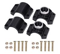 Water Drain Saddle Tee Kit 4 Sets Plastic Pipe Connector with G1 Female Thread for Gardening Irrigation Diversion Suitable for 63mm Pipe Diameter