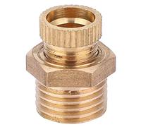 Water Drain Valve Brass Round 5Pcs High Performance Compressive Strength Air Compressor Accessories for Direct Connection G1/4 Thread 12.5mm Diameter