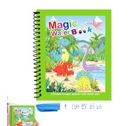 Water Drawing Book - 7.48x5.91x0.2 Inches Educational Coloring Pad, Creative Reusable Paint Board, Doodle Art Toy Set | Washable Water Pen Activity Book for Preschool toddlerr Learning Home Fun