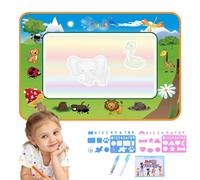 Water Drawing Mat - Clear Water Mat,Large Drawing Doodling Coloring with Pen Tools Educational Toy for Boys Girls, 80x60cm
