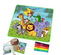 Water Drawing Mat, Doodle Mat for Kids | Magic Cartoon Water Writing Mat,Reusable Coloring Mat for Kids, Creative Toy, Water Writing Pad