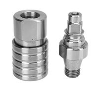 Water Drill Connector, Metallic Steel M22 Interface, Proof Durably Replacement for Wet Drilling Machines, Wide Compatibility