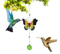 Water Drinker for - Drip Door, Feeders for with Butterfly Ornament Hanging Outdoors - for Balcony Garden Terrace Lawn Observation