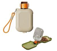 Water Drinker for Poodle, Portable Leak-Proof Pet Travel Water Drinker, Equipped with a 180° Foldable Water Bowl, One-Handed Press Design, BPA-Free, Suitable for Walks, Hiking B