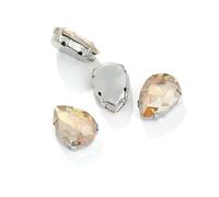 Water Drop Claw Rhinestones Sewing Needles for DIY Bag Embroidery Craft Accessories Stainless Steel Base Hand-Stitching Tools-SDZZ001-16-18X25mm-10pcs