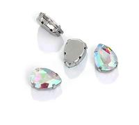 Water Drop Claw Rhinestones Sewing Needles for DIY Bag Embroidery Craft Accessories Stainless Steel Base Hand-Stitching Tools-SDZZ001-20-18X25mm-10pcs