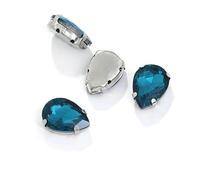 Water Drop Claw Rhinestones Sewing Needles for DIY Bag Embroidery Craft Accessories Stainless Steel Base Hand-Stitching Tools-SDZZ001-11-18X25mm-10pcs