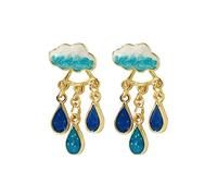 Water Drop Earrings, Cute Clouds Rain Earring, Personality, Temperament Earring, Birthday, Valentine's Day, Gift for Women, Girls, Drop Earrings for Women, Einheitsgröße, As described, As described