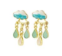 Water Drop Earrings, Cute Clouds Rain Earring, Personality, Temperament Earring, Birthday, Valentine's Day, Gift for Women, Girls, Drop Earrings for Women, Einheitsgröße, As described, As described