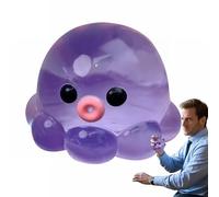 Water Drop Fidget Stress Ball,Soft Fidget Dream Squishy Drop,Ice Squishy Stress Cube-Drop Malt Sugar Balls,Stress Relief Sensory Ball for Adults Easter Party Favors (Octopus, One Size)