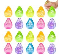 Water Drop Fidget Stress Ball,Soft Fidget Dream Squishy Drop,Ice Squishy Stress Cube-Drop Malt Sugar Balls,Stress Relief Sensory Ball for Adults Easter Party Favors (1pcs random color, One Size)