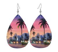 Water Drop Leather Earrings The Old Hollywood | Drop Leather Earrings Fashion Leather Earring Stylish And Beautiful For Anniversary Birthday