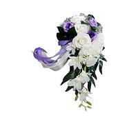 Water Drop Rose Wedding Bridal Bouquet Romantic Holding Flower Bride Bridal Bouquets Bridesmaid Bouquet