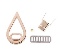 Water Drop Shape Clasp Turn Lock Twist Locks Leather Handbag Bag Hardware