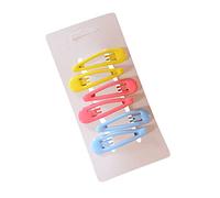 Water Drop Shaped Women Accessories Colorful 6PC Fashion Hairpin Clip Hair Accessory Black Elastic Band