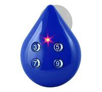 Water Drop Shower Timer with Suction Cup, Digital Countdown, LED & Sound Alarm, Water-Resistant, 4 Time Settings for Water & Energy Savings