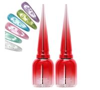 Water Drop Top Coat | Clear Glossy Shiny Soak Off UV LED | Rain Drop Top Coat No Wipe | for Home Salon Workshop Women Girls Beginners Technicians Practice Grooming
