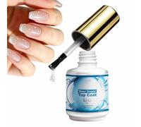 Water Drop Top Coat Gel For Nails Kit | 15ml 3D Nail Gel | Non Wipe Clear Sculpting, Builder Gels For Girls Women Beginners Performance Home Salon Party Wedding Vacation Daily