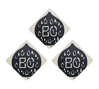 Water Droplet Contour Car Air Freshener, 3 Pcs Rhombus Hanging Air Freshener Cards, Long Lasting Fragrance Scented Cards for Car, Home, Office Gray-style