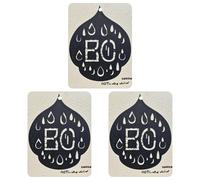 Water Droplet Contour Car Air Freshener, 3 Pcs Square Hanging Air Freshener Cards, Long Lasting Fragrance Scented Cards for Car, Home, Office Gray-style