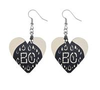 Water Droplet Contour Wooden Earrings for Women, Vintage Elegant Wood Jewelry, Lightweight Earrings for Wedding, Party, Everyday Jewelry Gift, Circular, Wood, wood