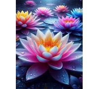 Water Droplets Lotus Puzzles 1314 for Adults,jigsaw puzzles for adults 1314 Pieces Puzzle Home Challenging Educational Games Home Decoration puzzle Gifts